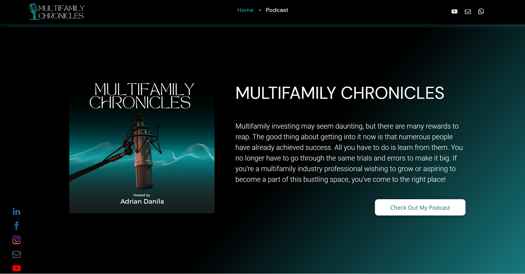 A screenshot of a website called multifamily chronicles.