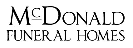 McDonald Funeral Homes logo.