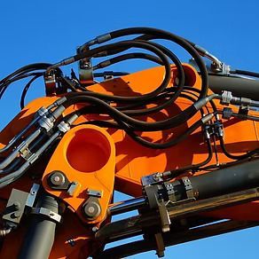 A Close Up of a Crane With a Lot of Hose Attached to It — Hydrofit Service in Wollongong, NSW