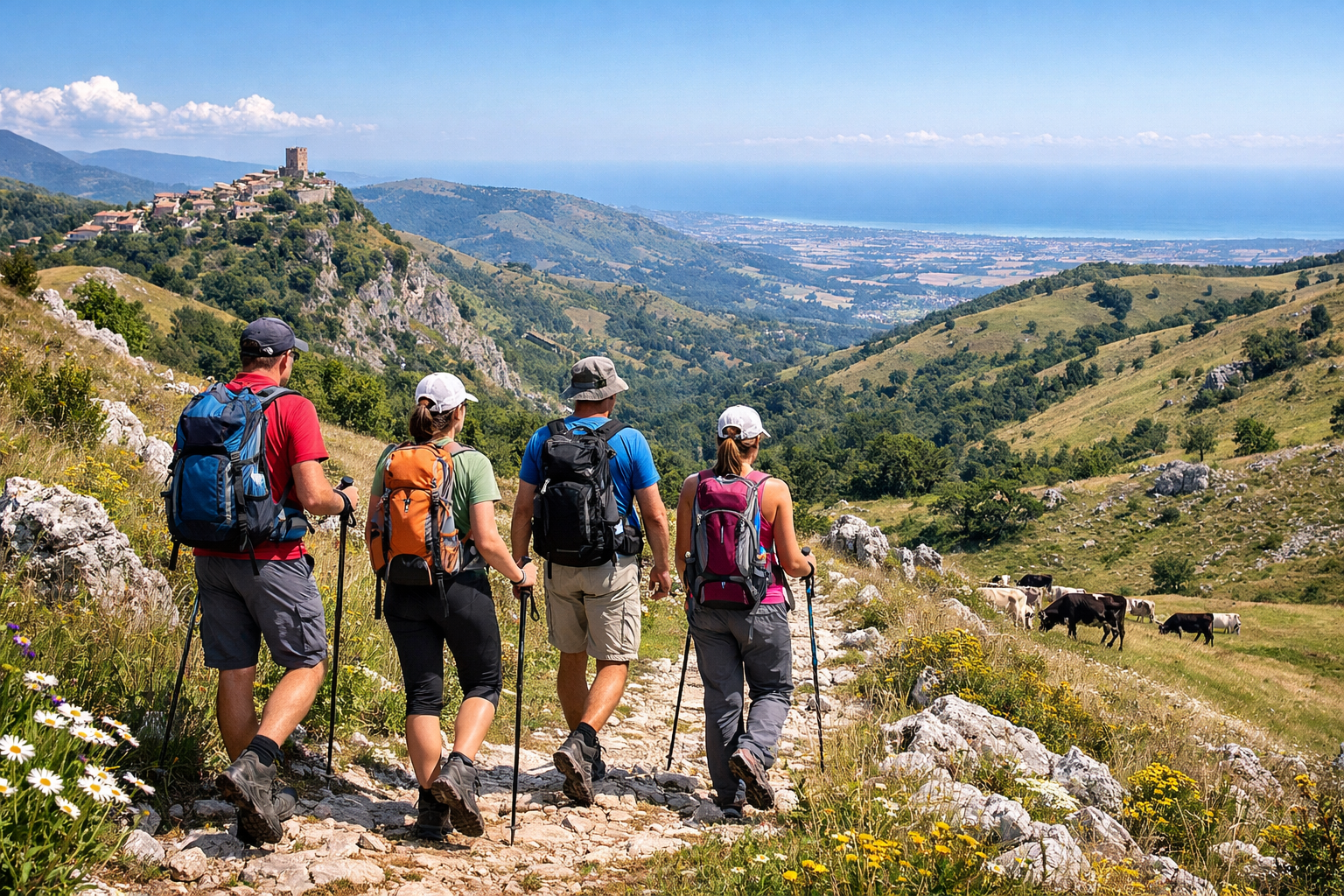Escursioni a piedi in Abruzzo e Molise