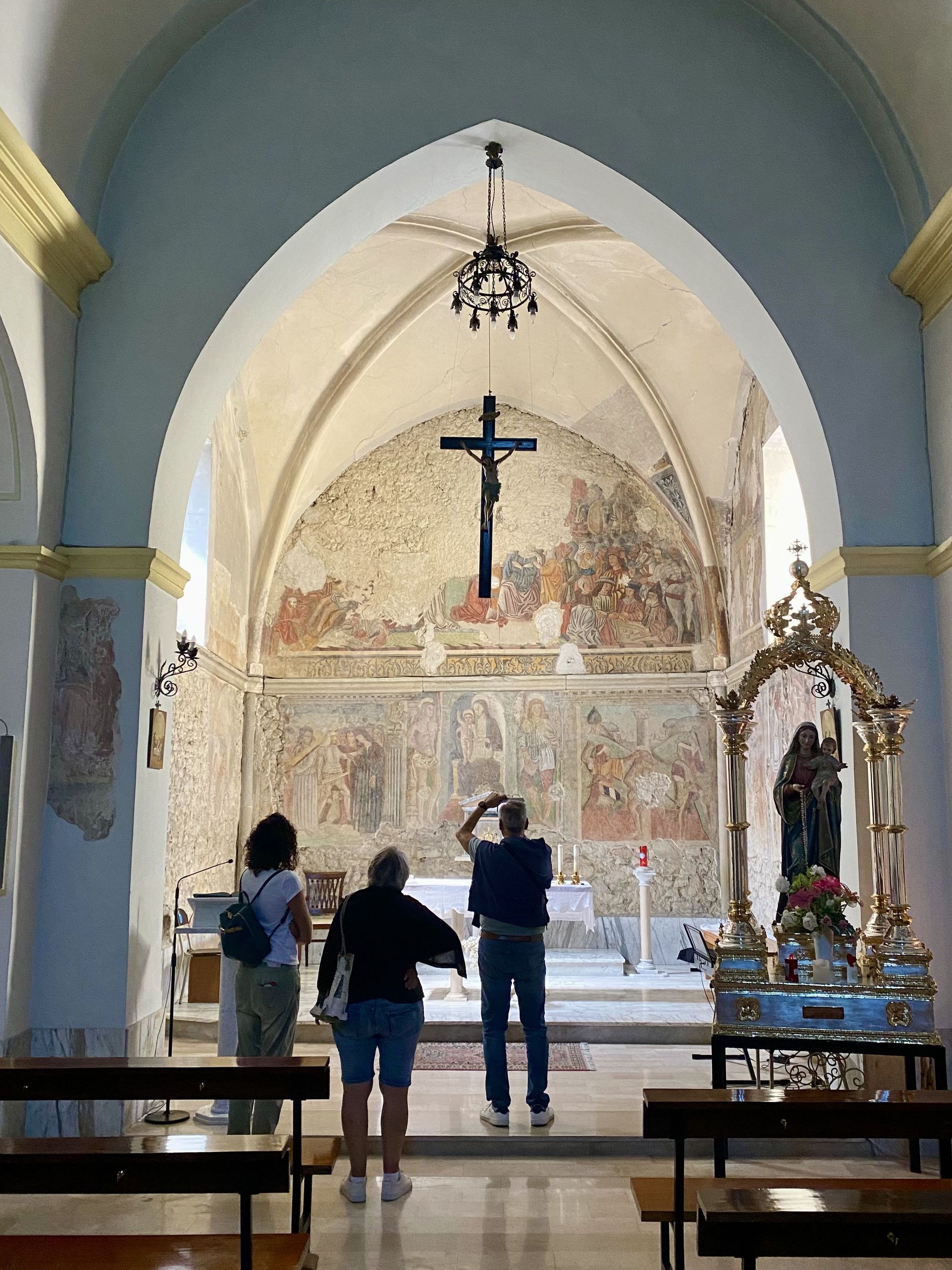 Affreschi chiesa del purgatorio a Carunchio - Monti Frentani