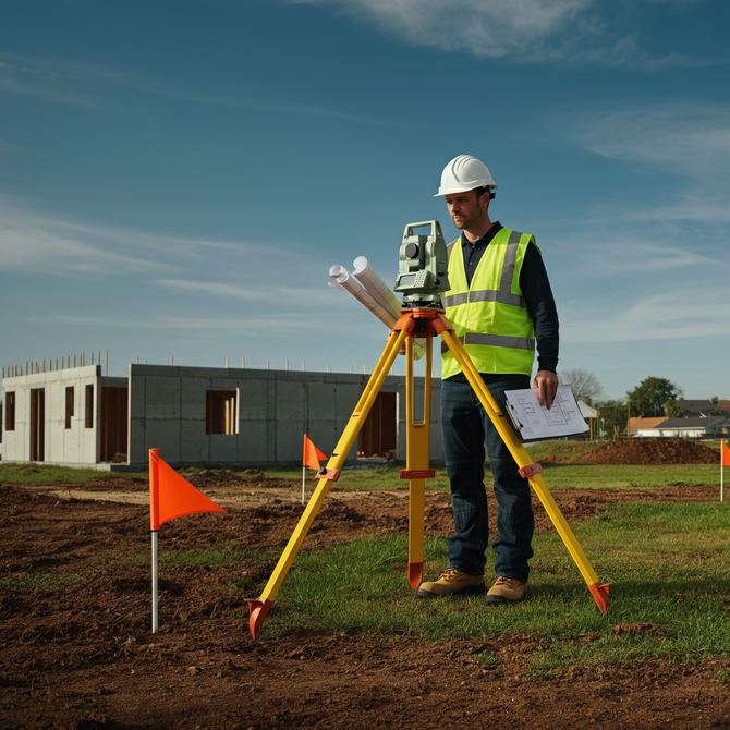 Boundary survey scene