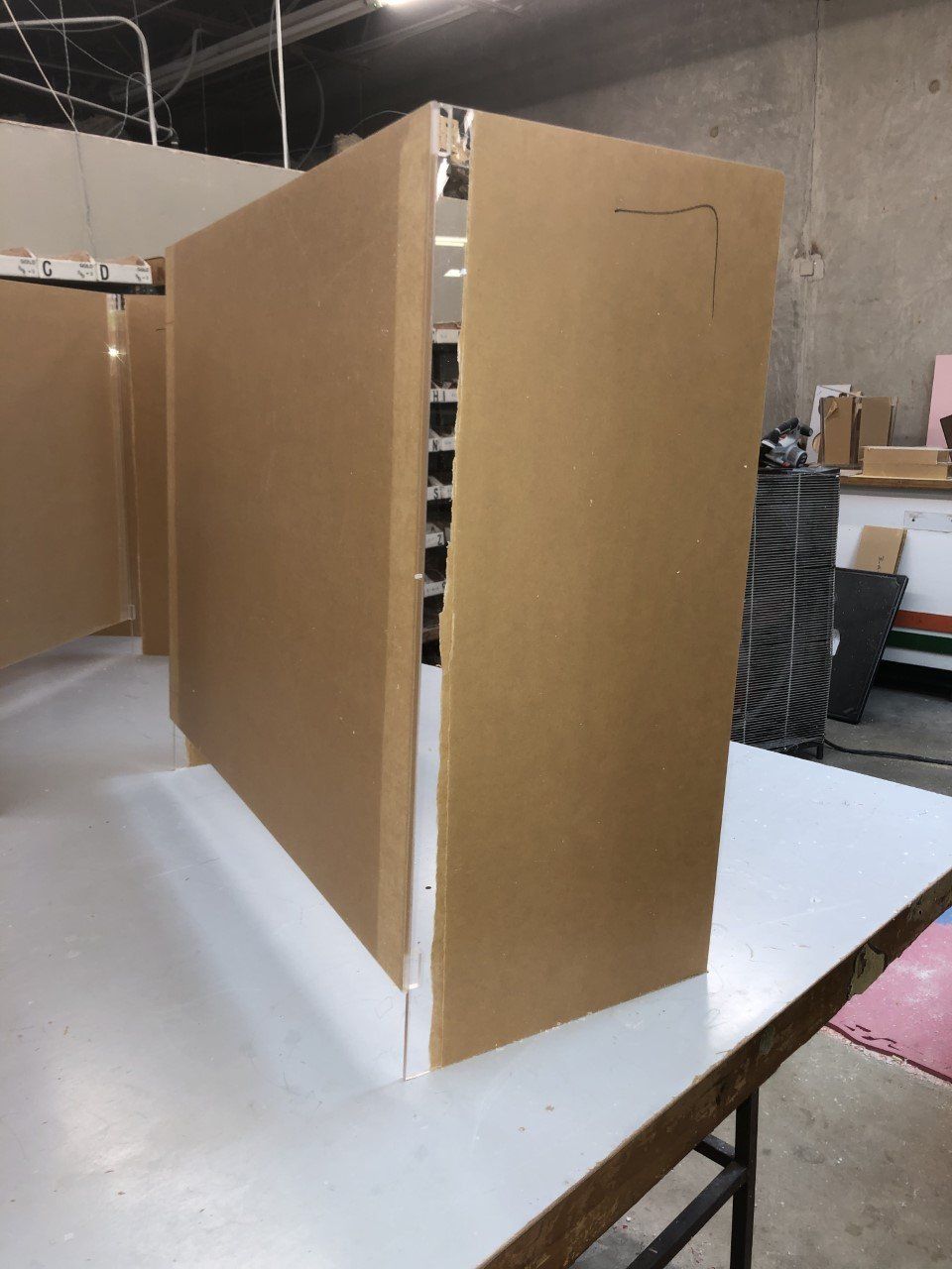 Left View of Sneeze Guard — San Antonio, TX — Plastic Supply of San Antonio
