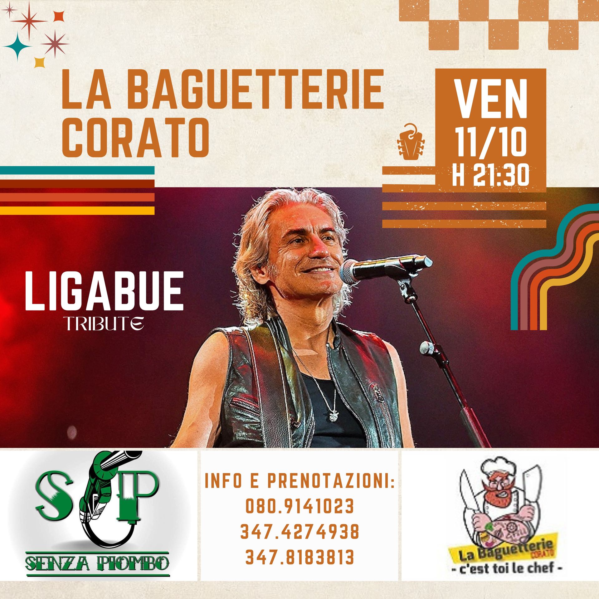 Venerdì 11 Ottobre 2024 - SENZA PIOMBO - Ligabue tribute band