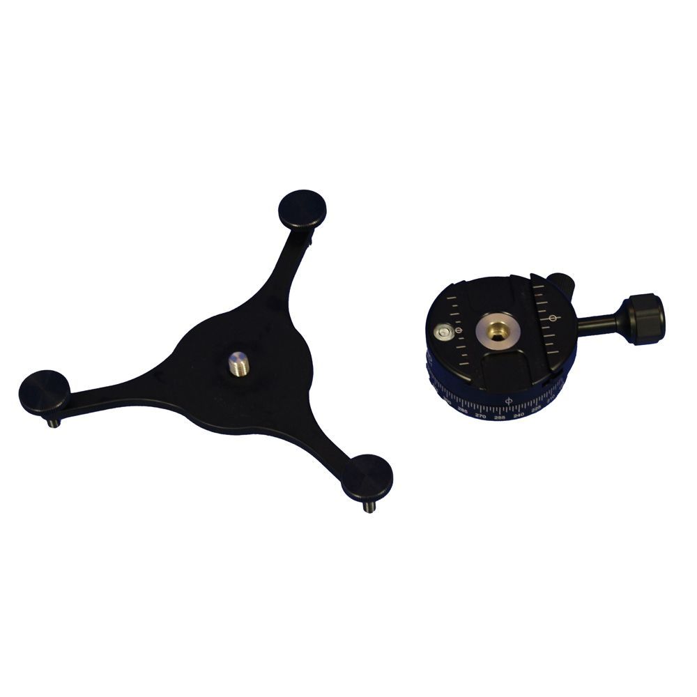 A black and blue faro focus device on a white background
