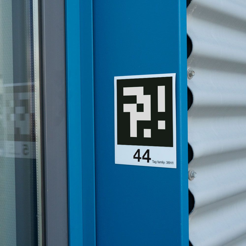 A sticker with the number 44 on it