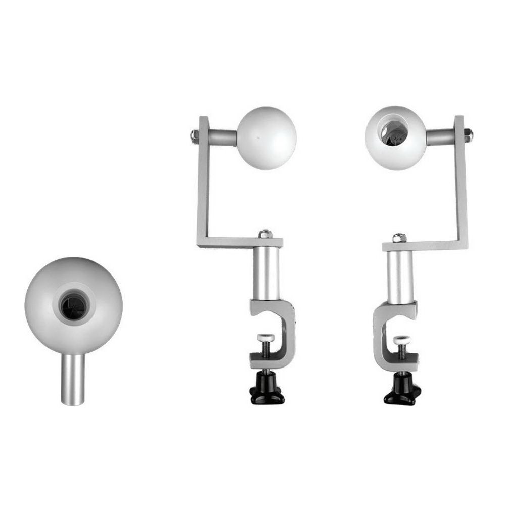 A pair of earrings with a hole in the middle on a white background.