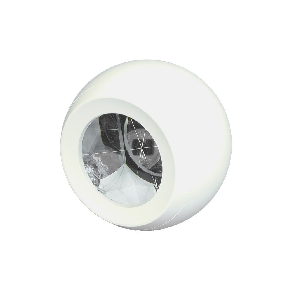 A white ball with a hole in the middle on a white background