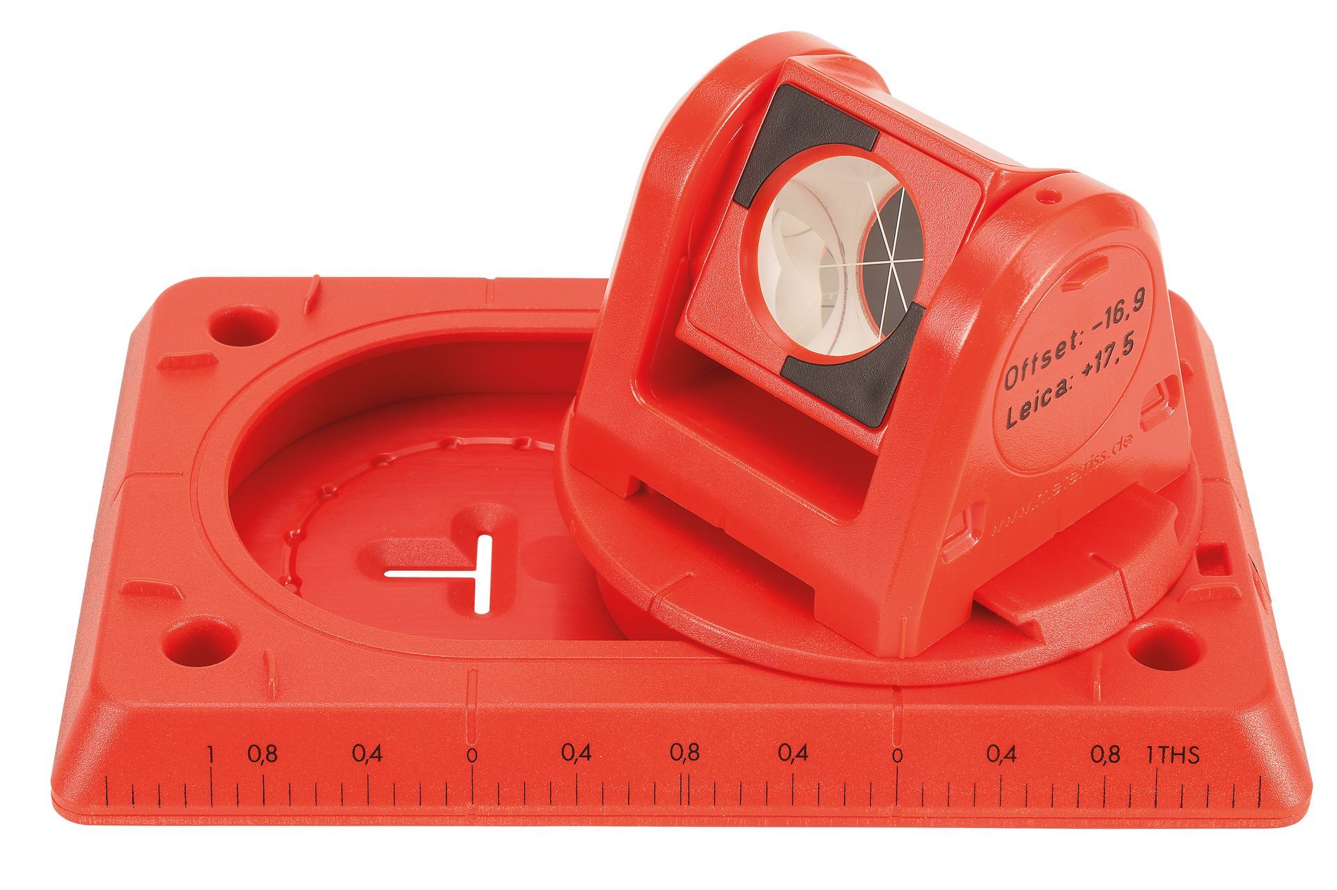 A red measuring device with the number 1 on it