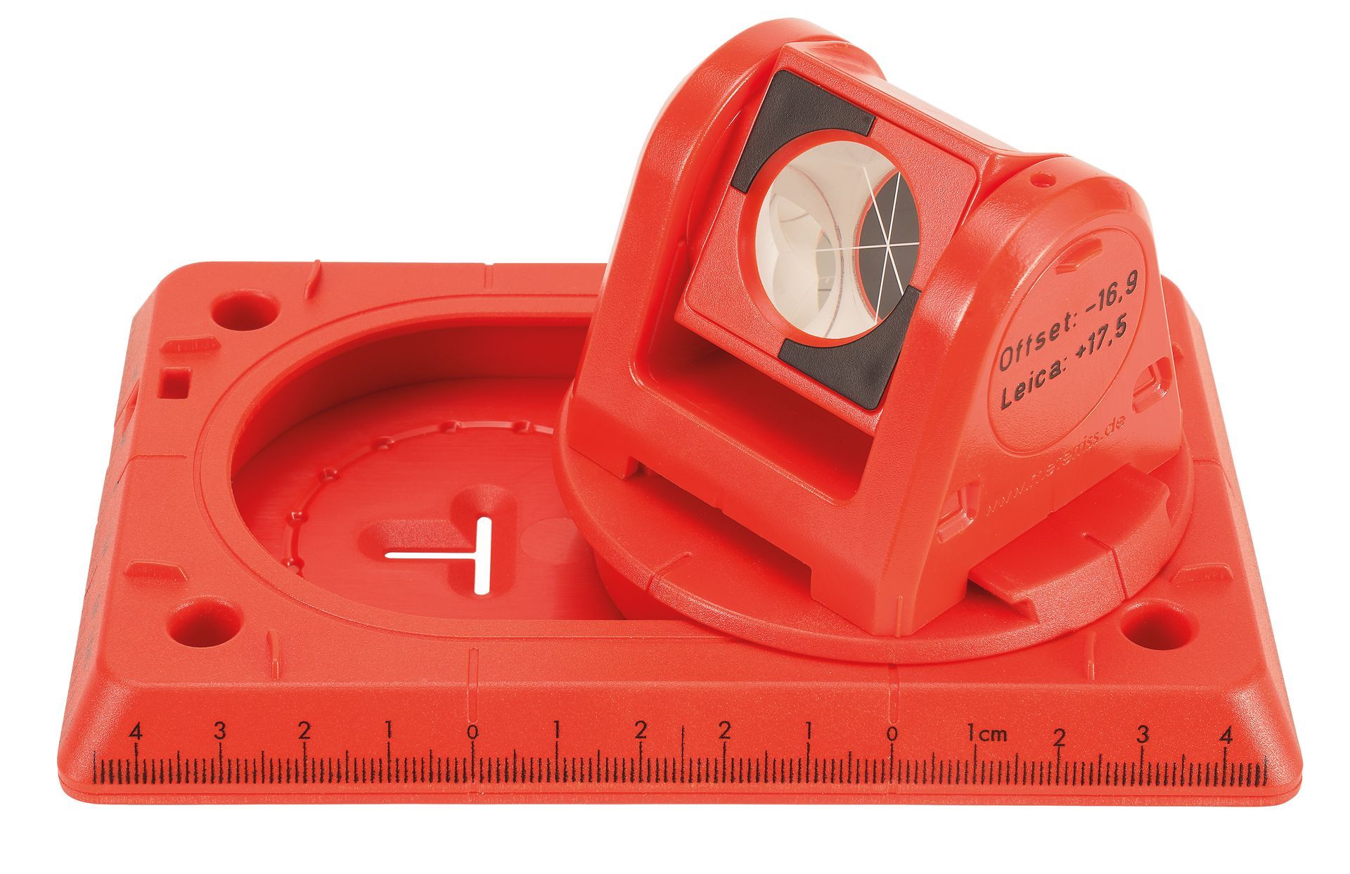 A red measuring device with the number 1 on it
