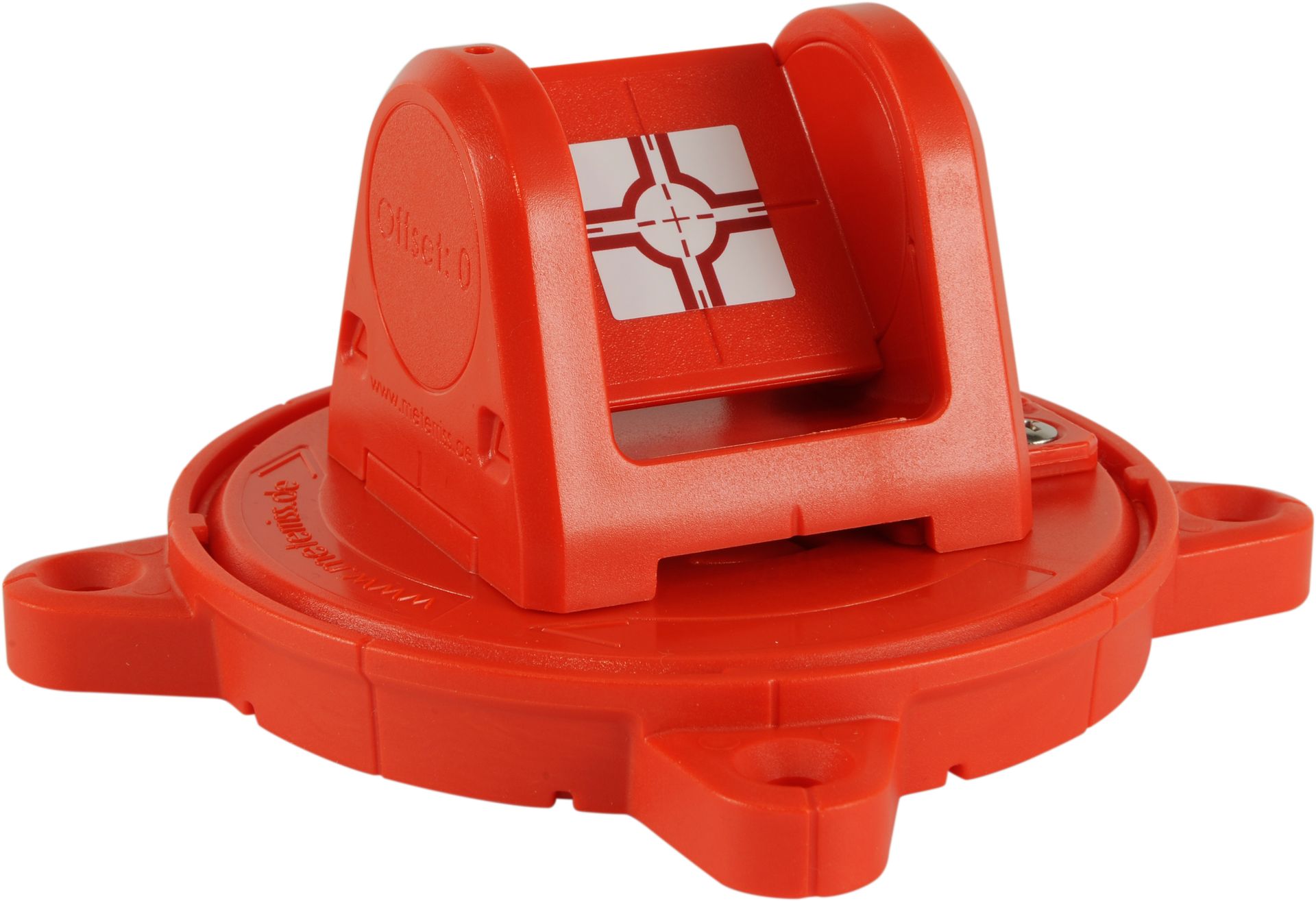 A red object with a white square on it that says ' a ' on it
