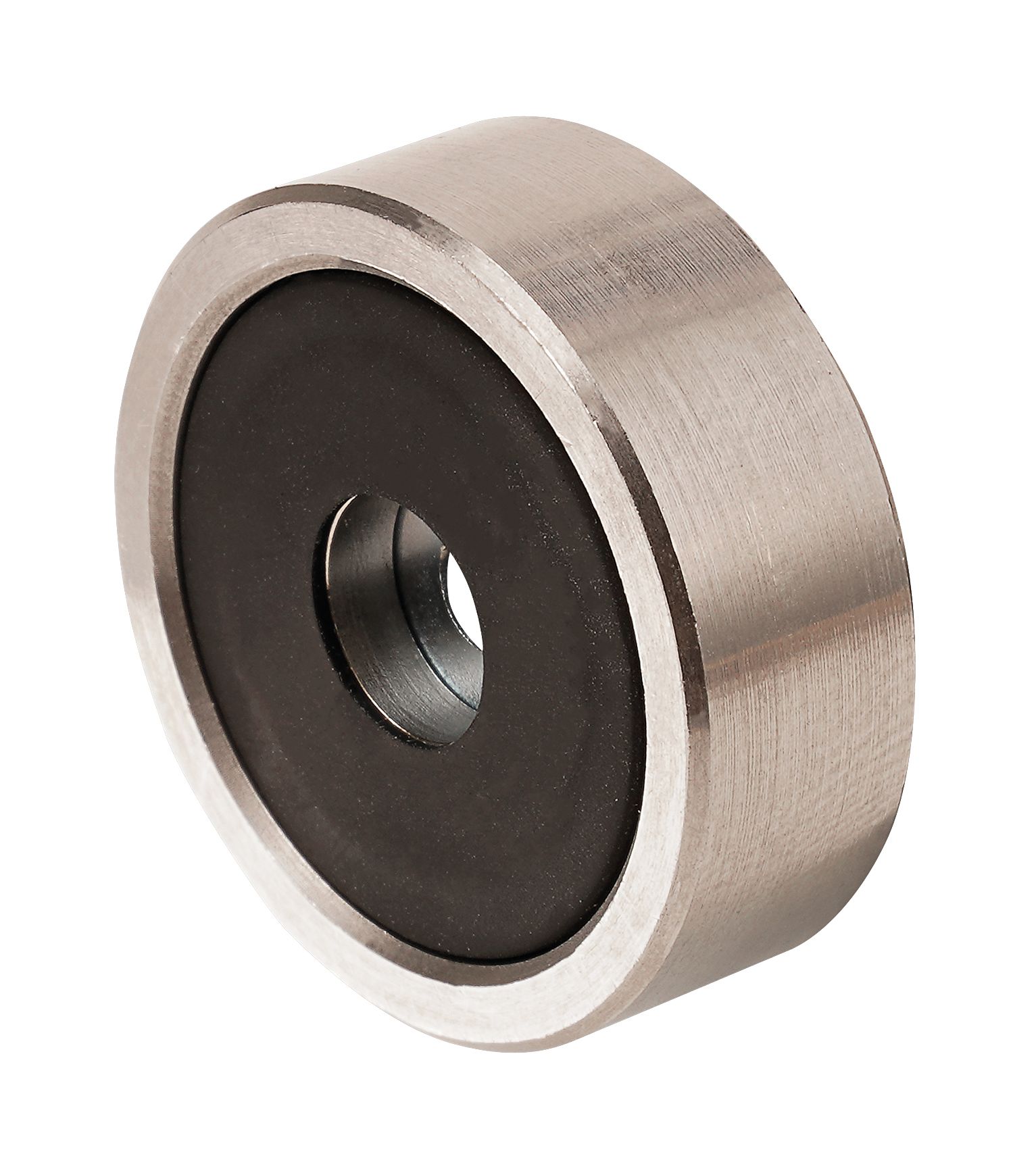 A metal ring with a hole in the middle
