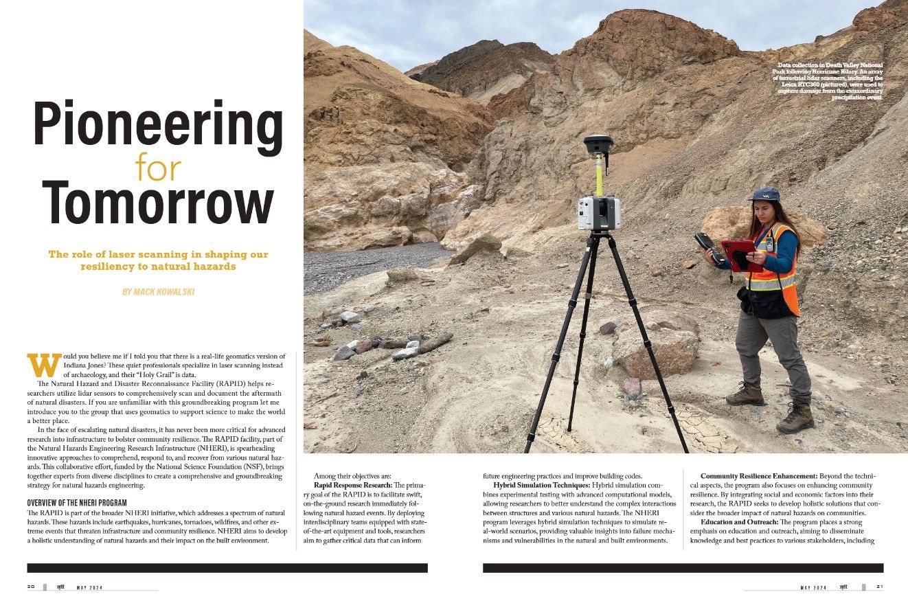 A magazine article about pioneering for tomorrow