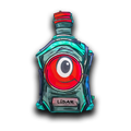 A cartoon drawing of a bottle that says ' lidar ' on it