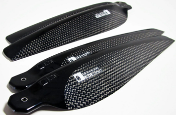 A pair of black propellers with the word blade on them