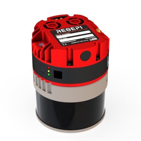 A red and black device that says resepi on it