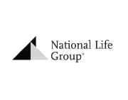 National Life Group logo: abstract black, gray, and white triangle graphic with the words 