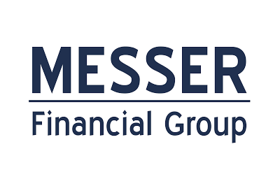 Logo for Messer Financial Group in dark blue and white.