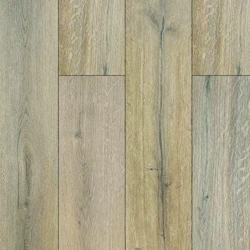 A close up of a LVP wooden floor with a grain and texture.
