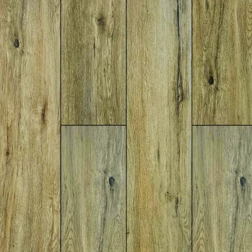 A close up of a LVP wooden floor with a grain and texture.