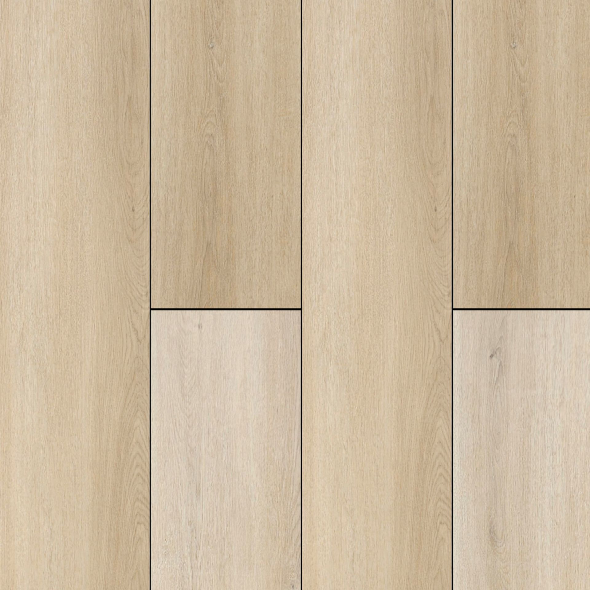 A close up of a LVP wooden floor with a white border.