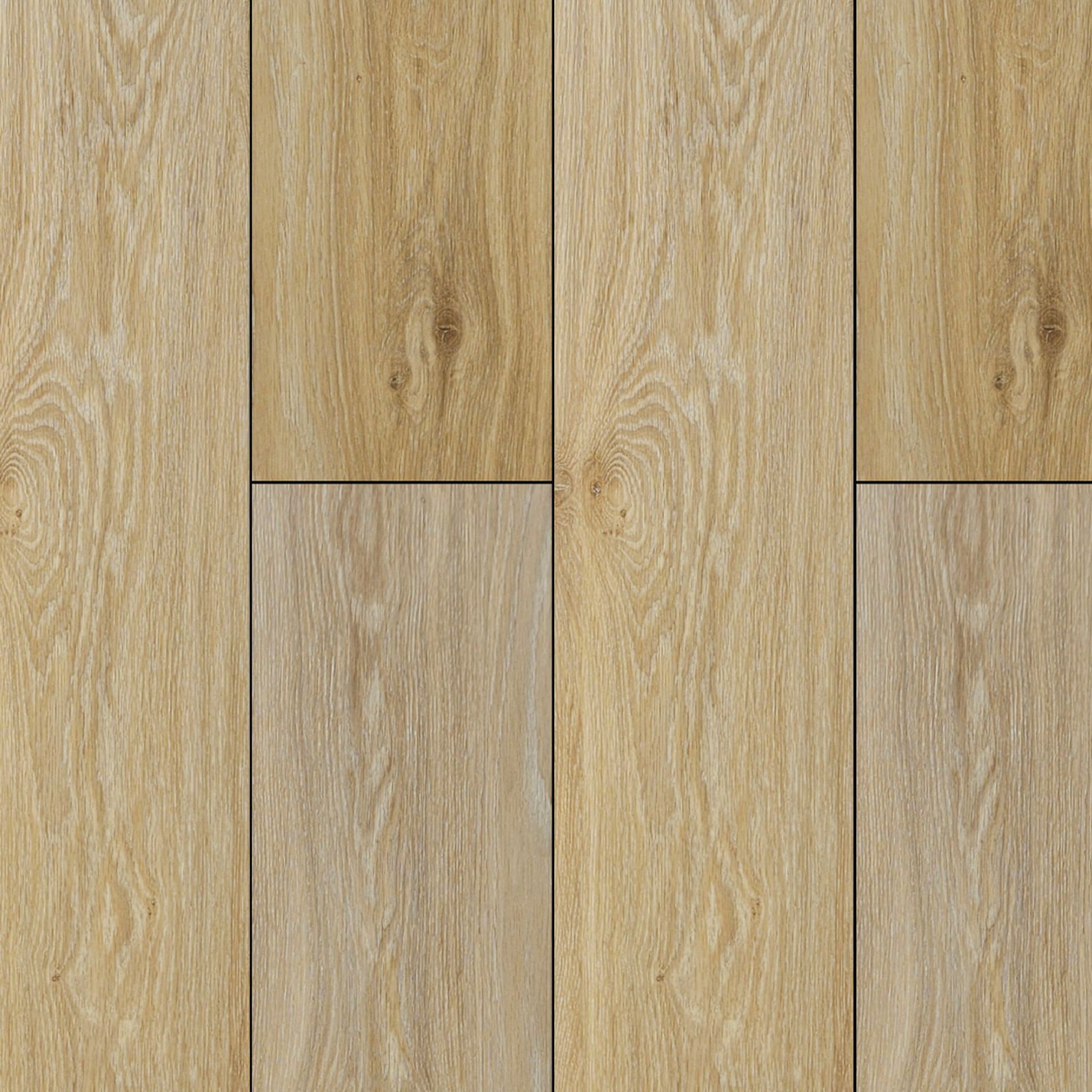 A close up of a LVP wooden floor with tiles on it.