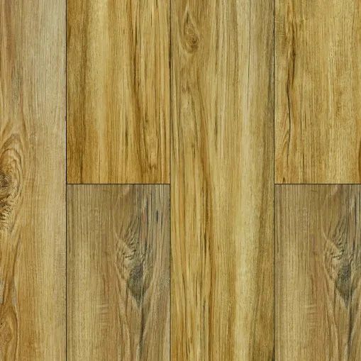 A close up of a LVP wooden floor with a grainy texture.