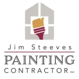 A logo for jim steeves painting contractor inc.