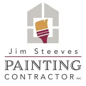 A logo for jim steeves painting contractor inc.