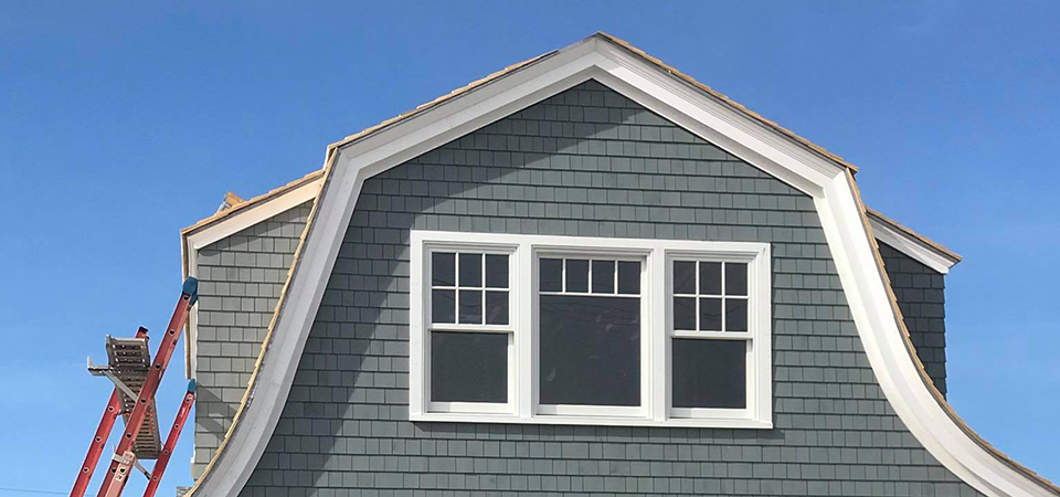 Residential exterior painting Jim Steeves Maine Painting Contractor.