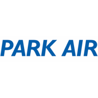Blue “PARK AIR” text on a white background