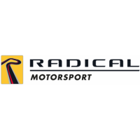 Radical Motorsport logo with yellow icon and black text on white background