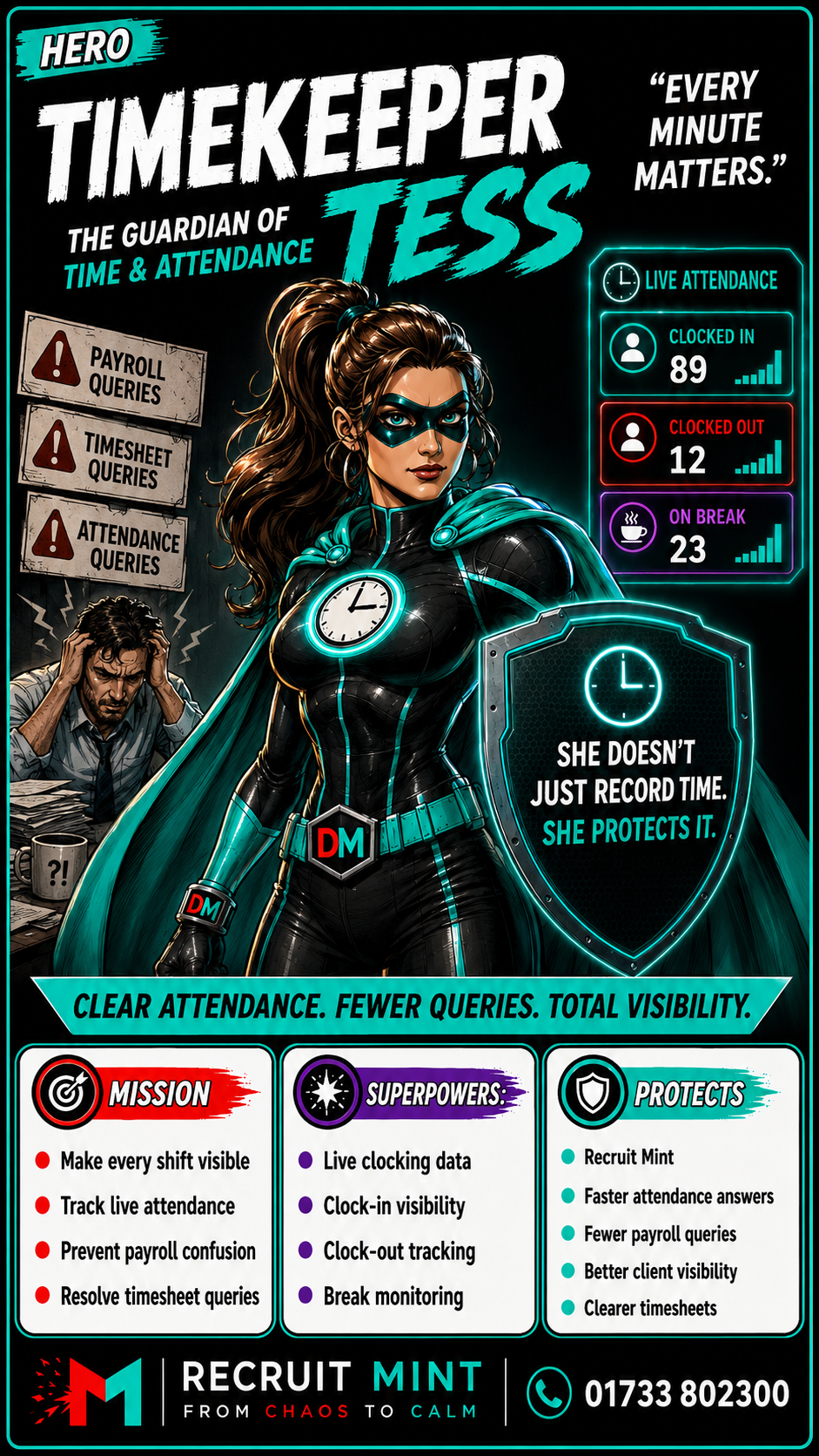 Timekeeper Tess character card