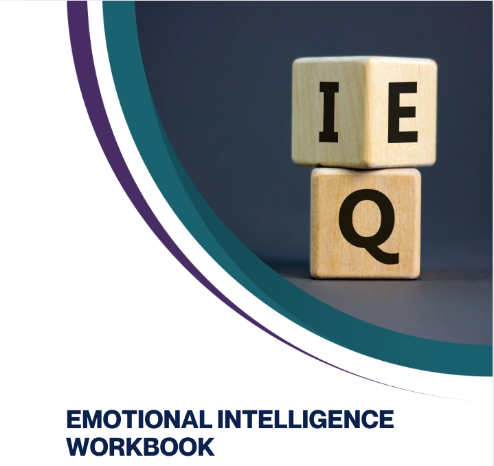 Wooden blocks spelling IEQ, on a blue background, part of the cover for the 