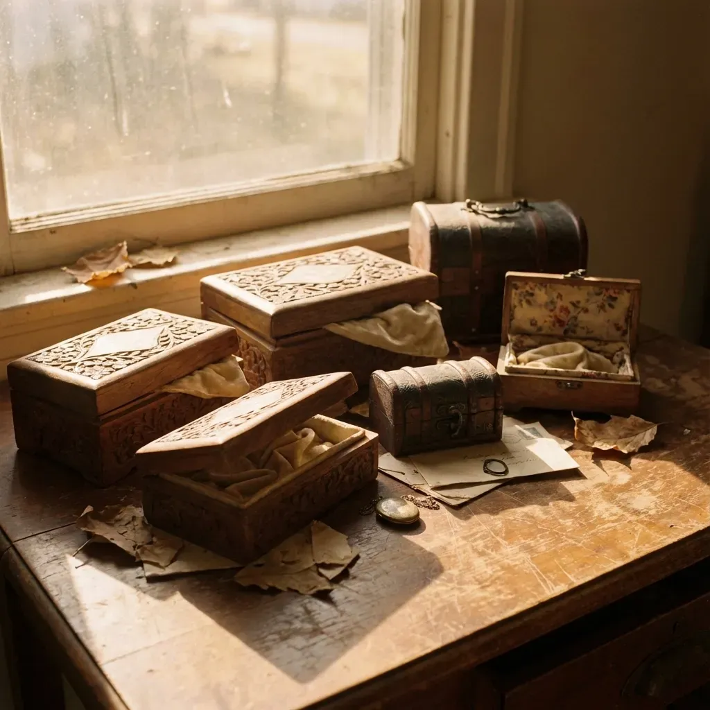 Visual metaphor for emotional overwhelm and internal conflict during life transitions.