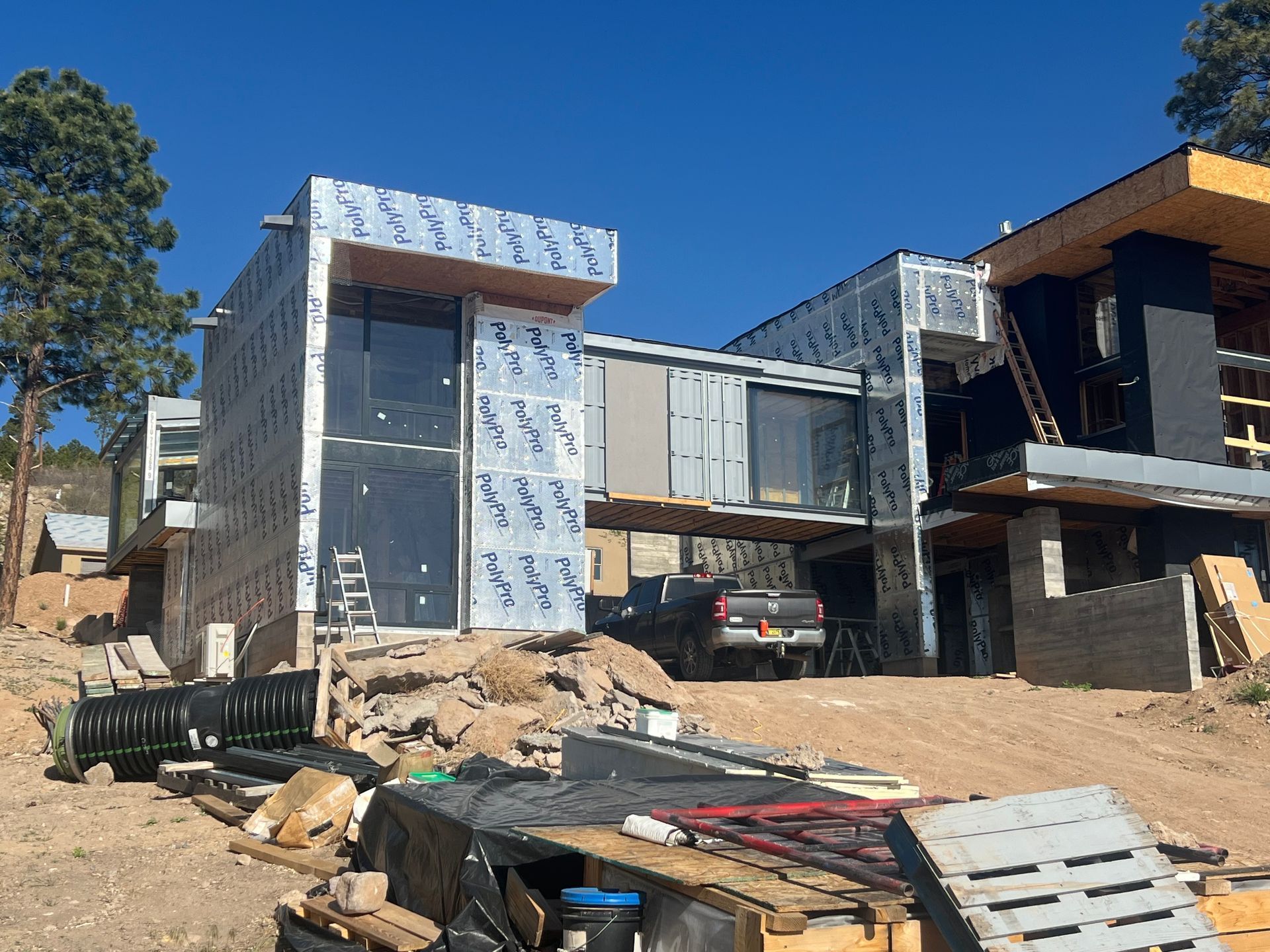 Installing Wall on House