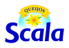 O logotipo da scala tem uma flor amarela.
