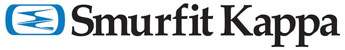 Um logotipo para uma empresa chamada smurfit kappa