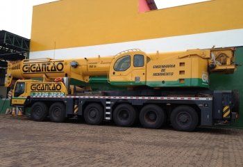 Guindaste do Gigantão de capacidade de 220 toneladas de içamento e remoção.
