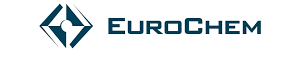 Um logotipo para a eurochem com um diamante no meio