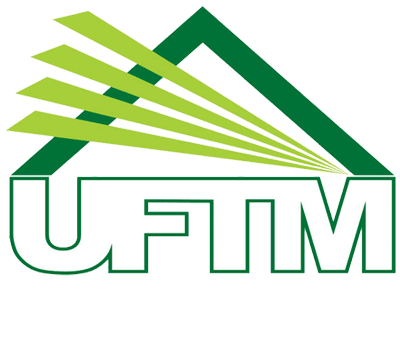 Um logotipo verde e branco para uftm
