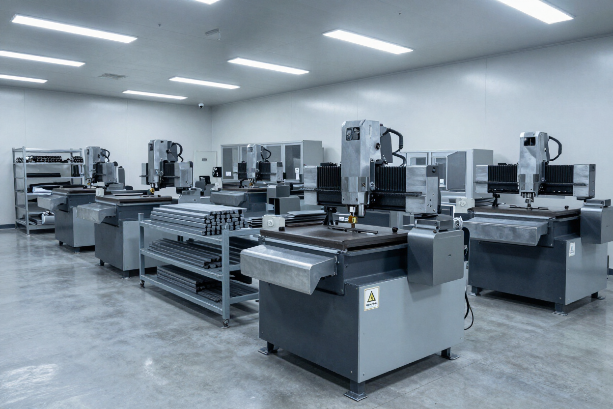 Secure firearms production floor