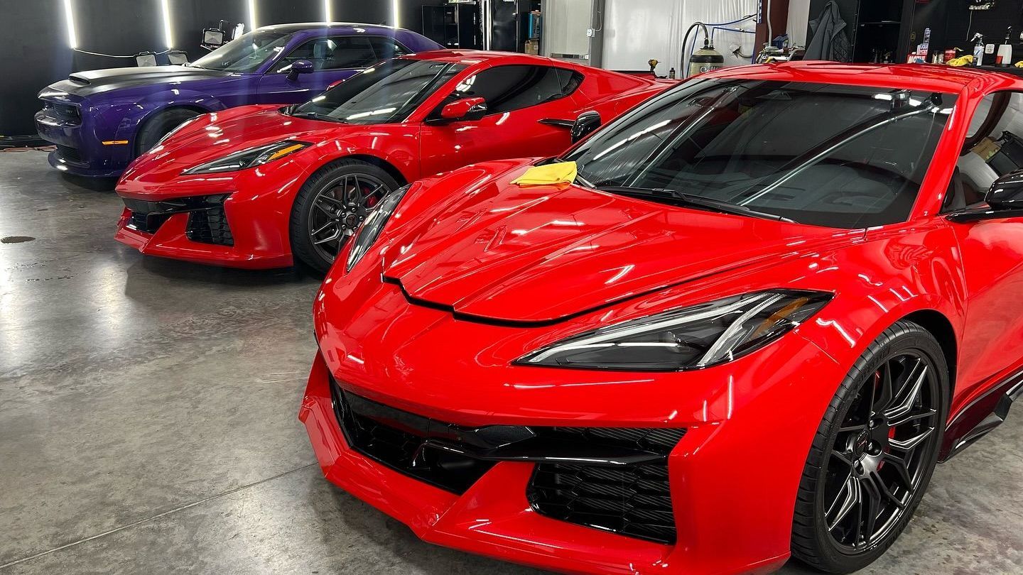 Ceramic Coating on a corvette