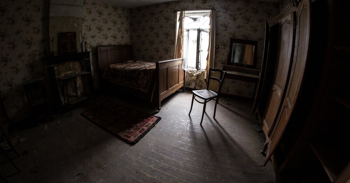 There is a chair in the middle of the room.