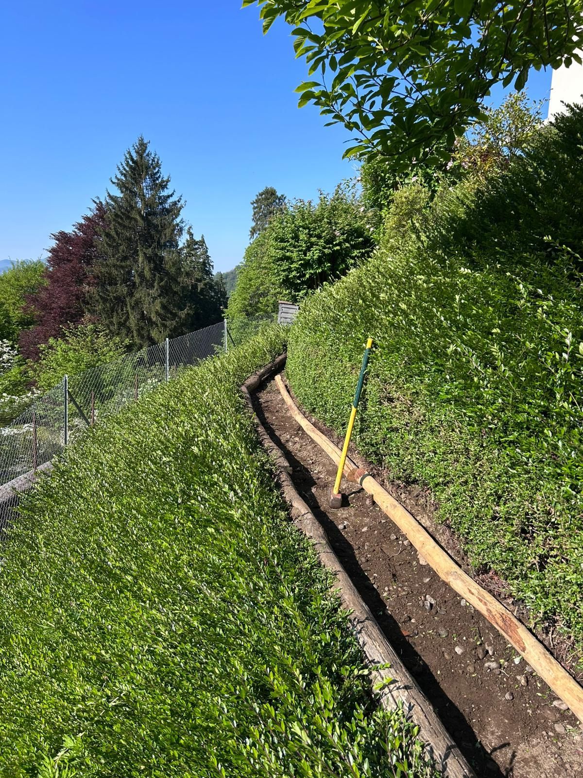 stradina vialetto giardino Vassalli & Bronner Lugano Bosco Luganese
