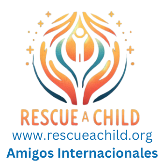 A logo for rescue a child amigos internacionales