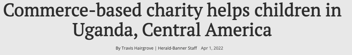 A commerce-based charity helps children in uganda central america