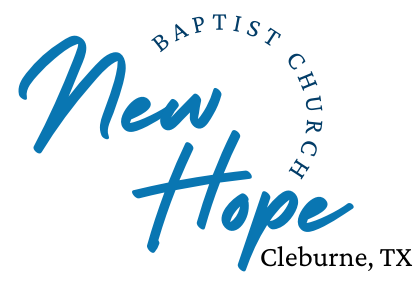 The logo for new hope baptist church in cleburne texas