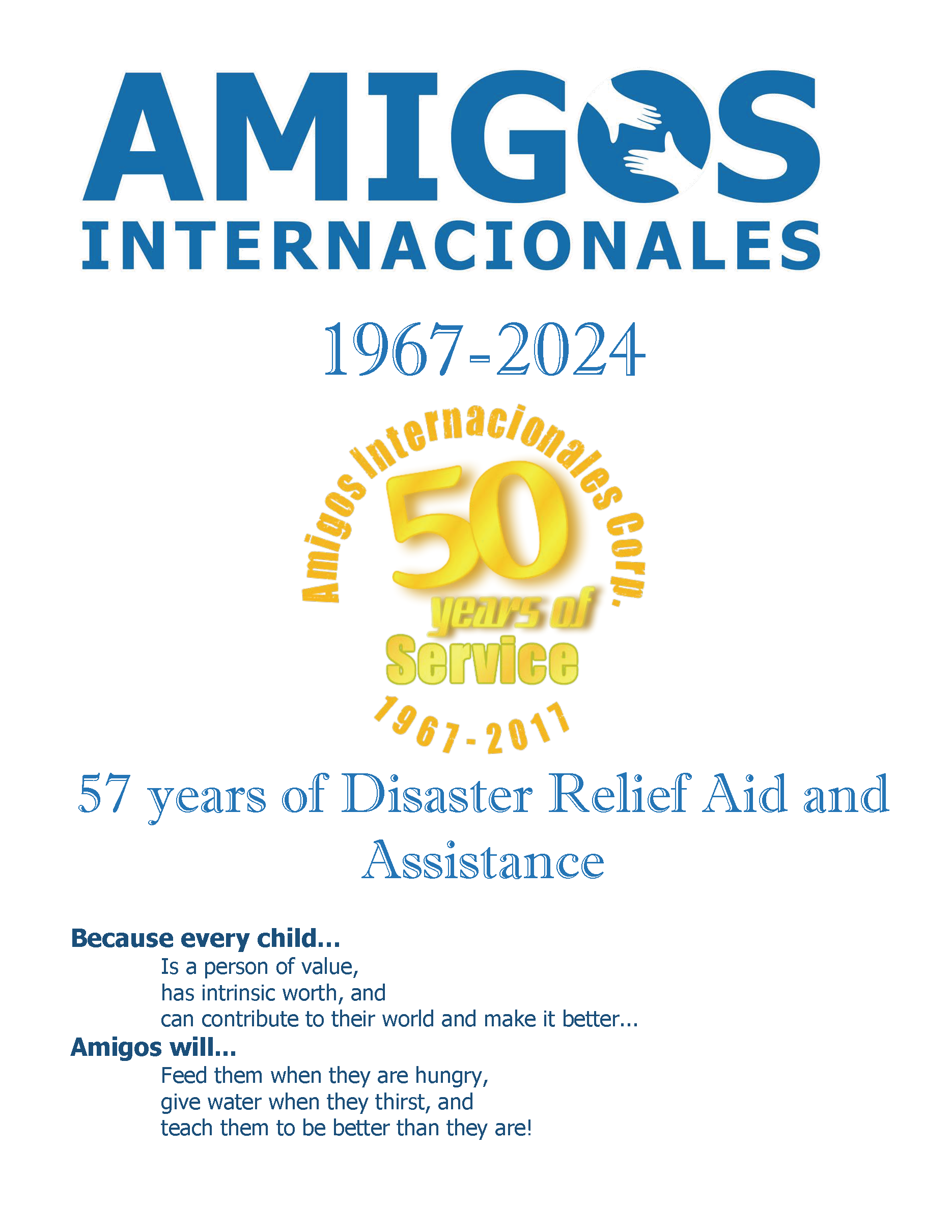 The cover of a book titled amigos internacionales incorporated