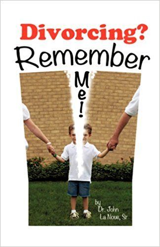 A book titled divorcing remember me has a picture of two children holding hands
